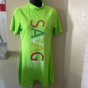 Savage lime romper